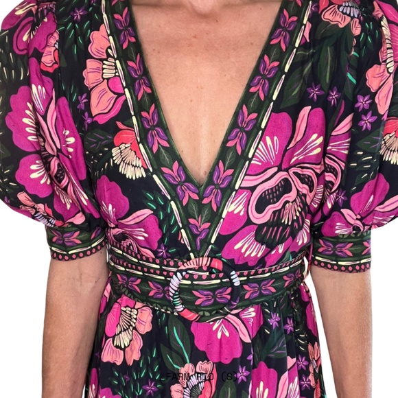 NWT FARM Rio Flowers Garden Maxi Dress (S) - Picture 7 of 10